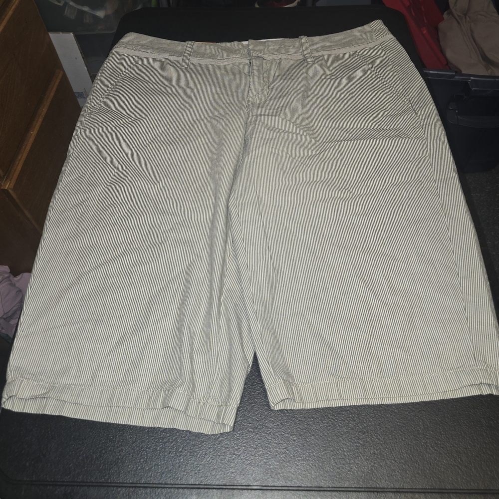 Converse Men's Pinstriped Beige Shorts